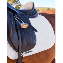Tapis de selle Weatherbeeta Prime Air-Tec Dressage Shaped Blanc
