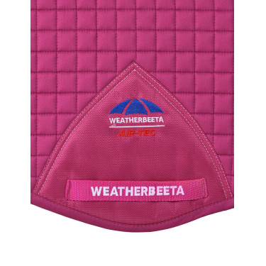 Tapis de selle Weatherbeeta Prime Air-Tec Mixte Shaped Magenta brillant Rose
