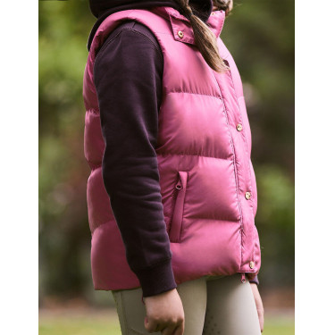 Kinderfleece gewatteerd mouwloos vest Dublin Patrice Everyday Roodpaars Kinderfleece gewatteerd mouwloos vest Dublin Patrice Everyday Roodpaars
