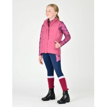 Kinderfleece gewatteerd mouwloos vest Dublin Patrice Everyday Roodpaars Kinderfleece gewatteerd mouwloos vest Dublin Patrice Everyday Roodpaars