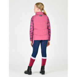 Kinderfleece gewatteerd mouwloos vest Dublin Patrice Everyday Roodpaars
