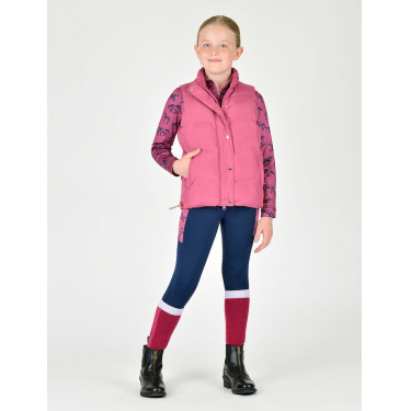 Kinderfleece gewatteerd mouwloos vest Dublin Patrice Everyday Roodpaars Kinderfleece gewatteerd mouwloos vest Dublin Patrice Everyday Roodpaars
