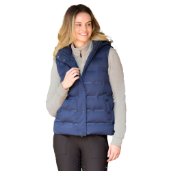 Dames mouwloos gewatteerd WeatherBeeta Hapur thermogeseald vest Marine iris