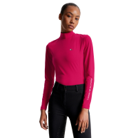 Base Layer Tommy Hilfiger Equestrian manches longues et col femme Cherry