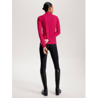 Base Layer Tommy Hilfiger Equestrian manches longues et col femme Cherry