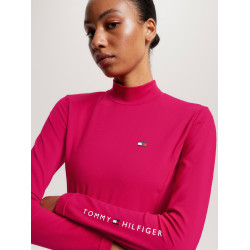 Base Layer Tommy Hilfiger Equestrian manches longues et col femme Cherry