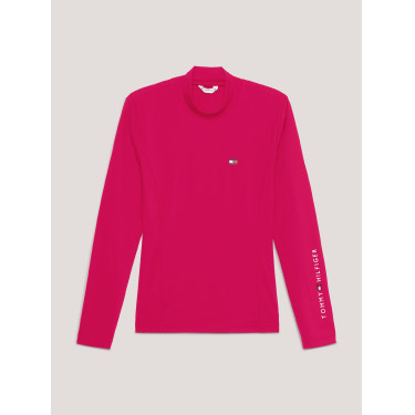 Base Layer Tommy Hilfiger Equestrian manches longues et col femme Cherry