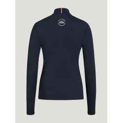 Base Layer Tommy Hilfiger Equestrian Milo 1/4 zip dames Woestijnlucht Blauw