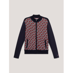 Bomber Tommy Hilfiger Equestrian Amsterdam Monogram femme Multi Multi-couleurs