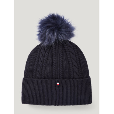 Tommy Hilfiger Equestrian Perry pomponmuts Woestijnlucht Blauw Tommy Hilfiger Equestrian Perry pomponmuts Woestijnlucht Blauw