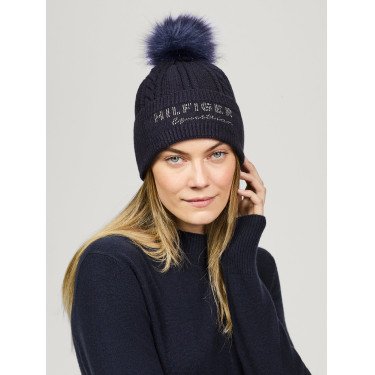 Tommy Hilfiger Equestrian Perry pomponmuts Woestijnlucht Blauw Tommy Hilfiger Equestrian Perry pomponmuts Woestijnlucht Blauw