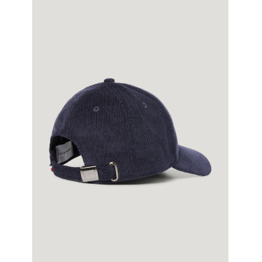 Tommy Hilfiger Equestrian pet van ribfluweel Watson Woestijnlucht Blauw Tommy Hilfiger Equestrian pet van ribfluweel Watson Woestijnlucht Blauw