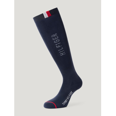 Chaussettes strass Tommy Hilfiger Equestrian Erie Desert sky Bleu