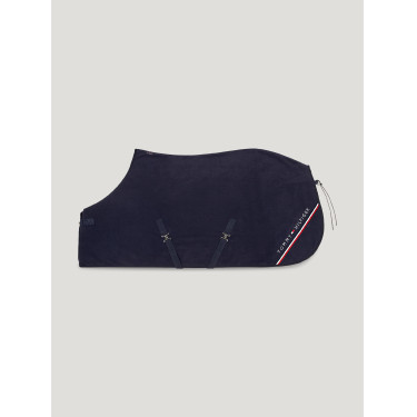 Tommy Hilfiger Equestrian Standford fleece deken Woestijnlucht Blauw Tommy Hilfiger Equestrian Standford fleece deken Woestijnlucht Blauw
