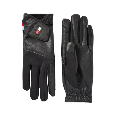 Gants d'équitation Tommy Hilfiger Equestrian Bryce Noir Gants d'équitation Tommy Hilfiger Equestrian Bryce Noir