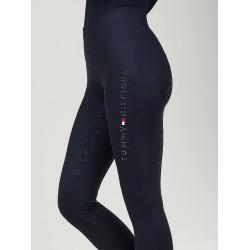 Legging Tommy Hilfiger Equestrian Elmira Winter met strass full grip dames Woestijnlucht Blauw Legging Tommy Hilfiger Equestrian Elmira Winter met strass full grip dames Woestijnlucht Blauw