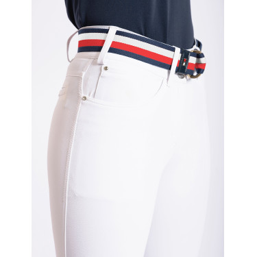 Pantalon de compétition Tommy Hilfiger Equestrian Geneva femme grip genoux Blanc optique Pantalon de compétition Tommy Hilfiger Equestrian Geneva femme grip genoux Blanc optique