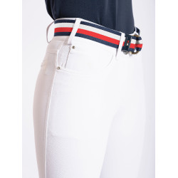 Wedstrijdbroek Tommy Hilfiger Equestrian Geneva dames kniestukken-grip Optisch wit