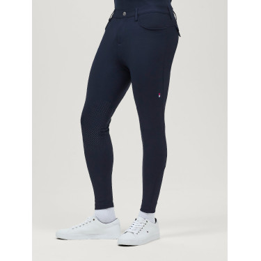 Broek Tommy Hilfiger Equestrian Bedford kniegrip heren Woestijnlucht Blauw Broek Tommy Hilfiger Equestrian Bedford kniegrip heren Woestijnlucht Blauw