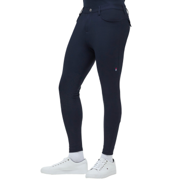 Broek Tommy Hilfiger Equestrian Bedford kniegrip heren Woestijnlucht Blauw
