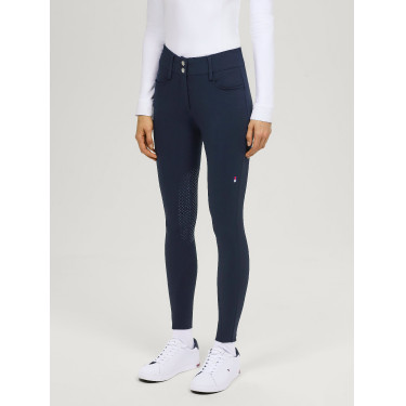 Broek Tommy Hilfiger Equestrian Victoria kniest grip dames Woestijnlucht Blauw Broek Tommy Hilfiger Equestrian Victoria kniest grip dames Woestijnlucht Blauw