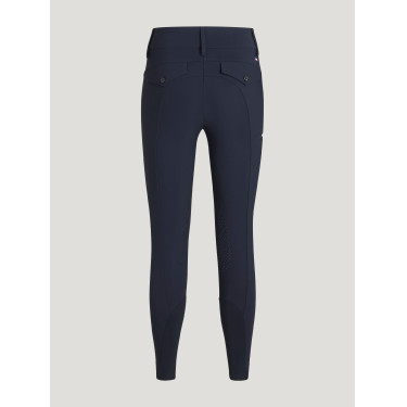 Broek Tommy Hilfiger Equestrian Victoria kniest grip dames Woestijnlucht Blauw Broek Tommy Hilfiger Equestrian Victoria kniest grip dames Woestijnlucht Blauw