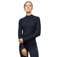 Polo col roulé Tommy Hilfiger Equestrian Ava femme Desert sky Bleu