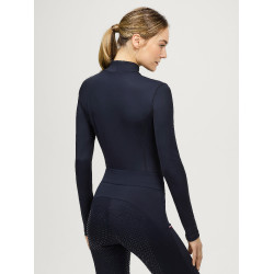 Tommy Hilfiger Equestrian Ava dames coltrui-polo Woestijnlucht Blauw Tommy Hilfiger Equestrian Ava dames coltrui-polo Woestijnlucht Blauw