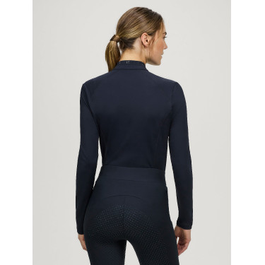 Tommy Hilfiger Equestrian winterpolo met lange mouwen 1/4-zip Beth voor dames Woestijnlucht Blauw Tommy Hilfiger Equestrian winterpolo met lange mouwen 1/4-zip Beth voor dames Woestijnlucht Blauw