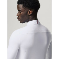 Polo de concours manches longues Tommy Hilfiger Equestrian Eaton homme Blanc optique