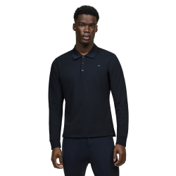 Tommy Hilfiger Equestrian Erwin herenshirt met lange mouwen Woestijnlucht Blauw