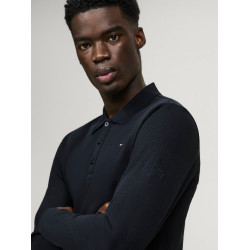 Polo manches longues Tommy Hilfiger Equestrian Erwin homme Desert sky Bleu