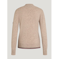 Pull en cachemire Tommy Hilfiger Equestrian Ellery femme Taupe Marron