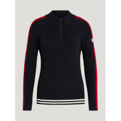 Tommy Hilfiger Equestrian Carol dames sweatvest met rits Woestijnlucht Blauw Tommy Hilfiger Equestrian Carol dames sweatvest met rits Woestijnlucht Blauw
