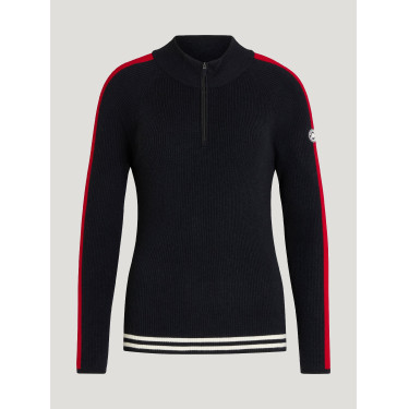 Tommy Hilfiger Equestrian Carol dames sweatvest met rits Woestijnlucht Blauw Tommy Hilfiger Equestrian Carol dames sweatvest met rits Woestijnlucht Blauw
