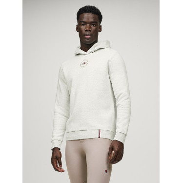 Sweat à capuche Tommy Hilfiger Equestrian Grove unisexe Ecru Beige