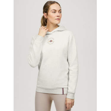 Sweat à capuche Tommy Hilfiger Equestrian Grove unisexe Ecru Beige