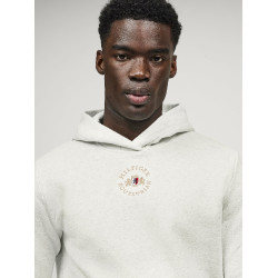 Sweat à capuche Tommy Hilfiger Equestrian Grove unisexe Ecru Beige