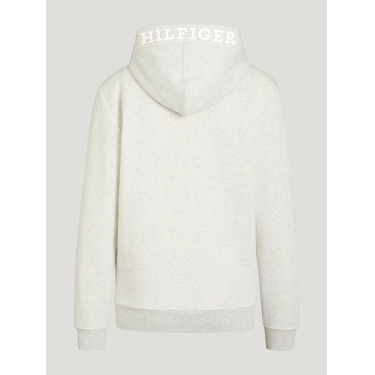 Sweat à capuche Tommy Hilfiger Equestrian Grove unisexe Ecru Beige