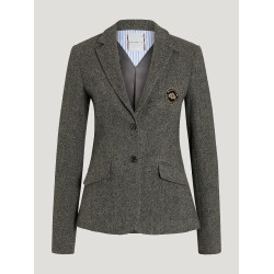 Veste blazer Tommy Hilfiger Equestrian Albany tweed femme Gris mélangé Veste blazer Tommy Hilfiger Equestrian Albany tweed femme Gris mélangé