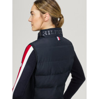 Gewatteerde mouwloze jas Tommy Hilfiger Equestrian Aurora dames Woestijnlucht Blauw