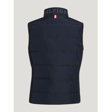 Gewatteerde mouwloze jas Tommy Hilfiger Equestrian Aurora dames Woestijnlucht Blauw Gewatteerde mouwloze jas Tommy Hilfiger Equestrian Aurora dames Woestijnlucht Blauw
