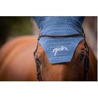Bonnet chevaux Pénélope Coton Bleu lagon Bonnet chevaux Pénélope Coton Bleu lagon