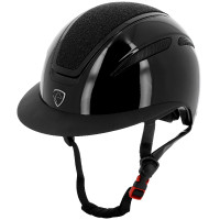 Casque Equithème Agris visière large Noir lamé Casque Equithème Agris visière large Noir lamé