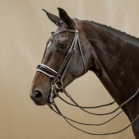 Bride Working by Dy'on Muserolle Large Vernie Doublure Blanche Marron Bride Working by Dy'on Muserolle Large Vernie Doublure Blanche Marron