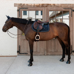 Tapis de selle Velvet jumping Kentucky Bleu marine