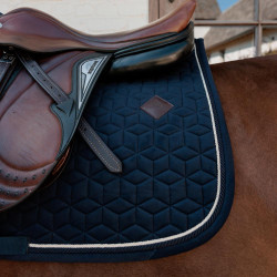 Tapis de selle Velvet jumping Kentucky Bleu marine