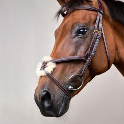 Bridon Muserolle Croisée Tressée D Collection Dy'on Marron Bridon Muserolle Croisée Tressée D Collection Dy'on Marron