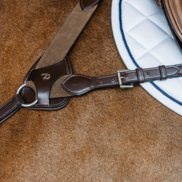 Collier de chasse 5 points avec élastiques New English Collection Dy'on Marron Collier de chasse 5 points avec élastiques New English Collection Dy'on Marron