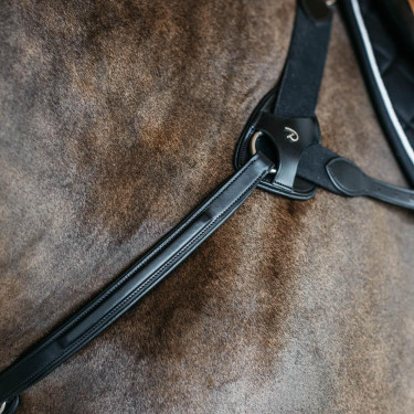 Borsttuig met 5 punten met elastieken New English Collection Dy'on Zwart